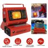 2 in 1 Portable Butane Burner Heater Outdoor Butane Gas Heater Warmer Heating Cooking Stove Cooker for Camping Fishing RV Travel