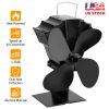 Heat Powered Stove Fan Aluminum Silent Eco Fan For Wood Log Burner Fireplace Warm Air Fan For Winter