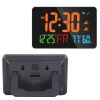 WiFi Auto Set Alarm Clock LED Digital Clock With 2 Alarm Setting Snooze 4 Brightness Levels Auto Light Sensing Temperature Humidify Monitor App Contro