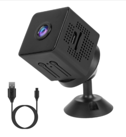 1080P 2.4G WiFi Mini Security Camera for Pet Baby Monitor Compact Wireless Camera with PIR Motion Detection Night Vision App Control 32G MMC Card Stor