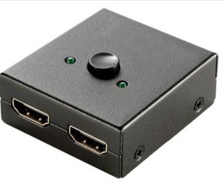 HD IN & HD OUT Bi-directional Switch Adapter 1x2 or 2x1 4K HDTV Splitter Converter Hub Manual Switcher Supports HD 3D 1080P for DVD HDTV Projector Dis