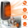1500W 70° Oscillating Portable Electric Space Heater Personal Fan w/ Tip Over and Overheat Protection Ceramic Heater for Bedroom Office Desk