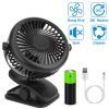 Clip On Fan Quiet Rechargeable USB Stroller Clamp Fan 360°Rotatable Mini Fan for Desk Office Home Camping Travelling