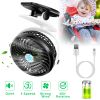 Clip on Fan Quiet Mini Fan Clamp Fan Rechargeable USB Stroller Fan 360°Rotatable Fan for Desk Office Home Camping Travelling
