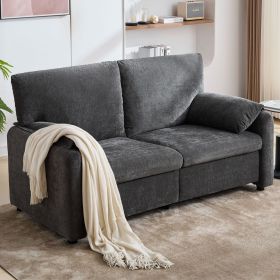 800LBS Down filled sofas, 60 inch minimalist sofa, with multiple colors in the living room and bedroom,GREY