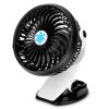 Clip on Fan Quiet Mini Fan Clamp Fan Rechargeable USB Stroller Fan 360°Rotatable Fan for Desk Office Home Camping Travelling