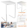 Foldable Tray Table Portable Sofa TV Tray 6 Heights 3 Angles Laptop Desk Adjustable Eating Dinner Coffee for Bed Dorm Home