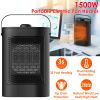 1500W Portable Electric Fan Heater PTC Ceramic Heating Cool Fan Overheating Tip Over Protection 3S Heating Space For 322 Sq FT Home Office Use