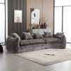 Modular Sectional Sofa, U-Shaped Couch with Sofa for five & Pillows, Modern Minimalist chenille Fabric Large Comfy Cloud Sofas