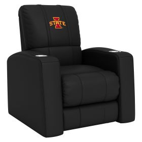 Relax Home Theater Recliner with Iowa State Cyclones Logo (Material: Top Grain Leather *Custom Order 8 Week Lead time No Returns*)