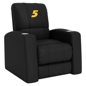 Relax Home Theater Recliner with Mark Martin #5 Logo (Material: Commercial Grade Synthetic Leather)