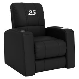 Relax Home Theater Recliner with Ken Schrader #25 Logo (Material: Top Grain Leather *Custom Order 8 Week Lead time No Returns*)