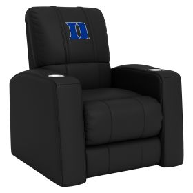 Relax Home Theater Recliner with Duke University Iron D Primary Logo (Material: Commercial Grade Synthetic Leather)