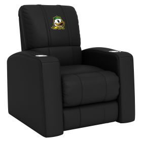 Relax Home Theater Recliner with Oregon Ducks Mascot Logo (Material: Top Grain Leather *Custom Order 8 Week Lead time No Returns*)