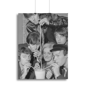 The Hollies pop group Canvas Print or Poster (Type: Standard Framed Canvas Print, size: Medium (16" x 12"))