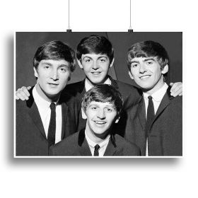 The Beatles in 1963 Canvas Print or Poster (Type: Standard Framed Canvas Print, size: 12" x 8" / 30cm x 20cm (approx))