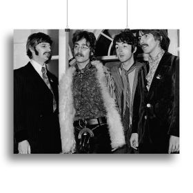 The Beatles in 1967 Canvas Print or Poster (Type: Standard Framed Canvas Print, size: 40" x 26" / 100cm x 65cm (approx))