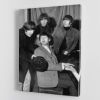 The Beatles gathered round a piano Canvas Print or Poster