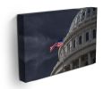 Dark sky over the US Capitol building Canvas Print or Poster