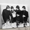 The Beatles with bottles of beer Canvas Print or Poster